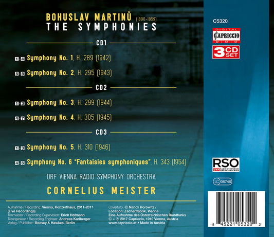 Martinu: The Symphonies