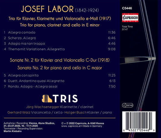 Labor: Clarinet Trio; Cello Sonata No. 2