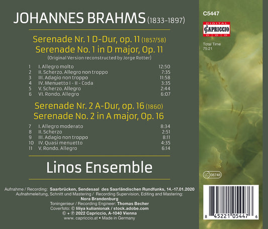 Brahms: Serenades Nos. 1 & 2