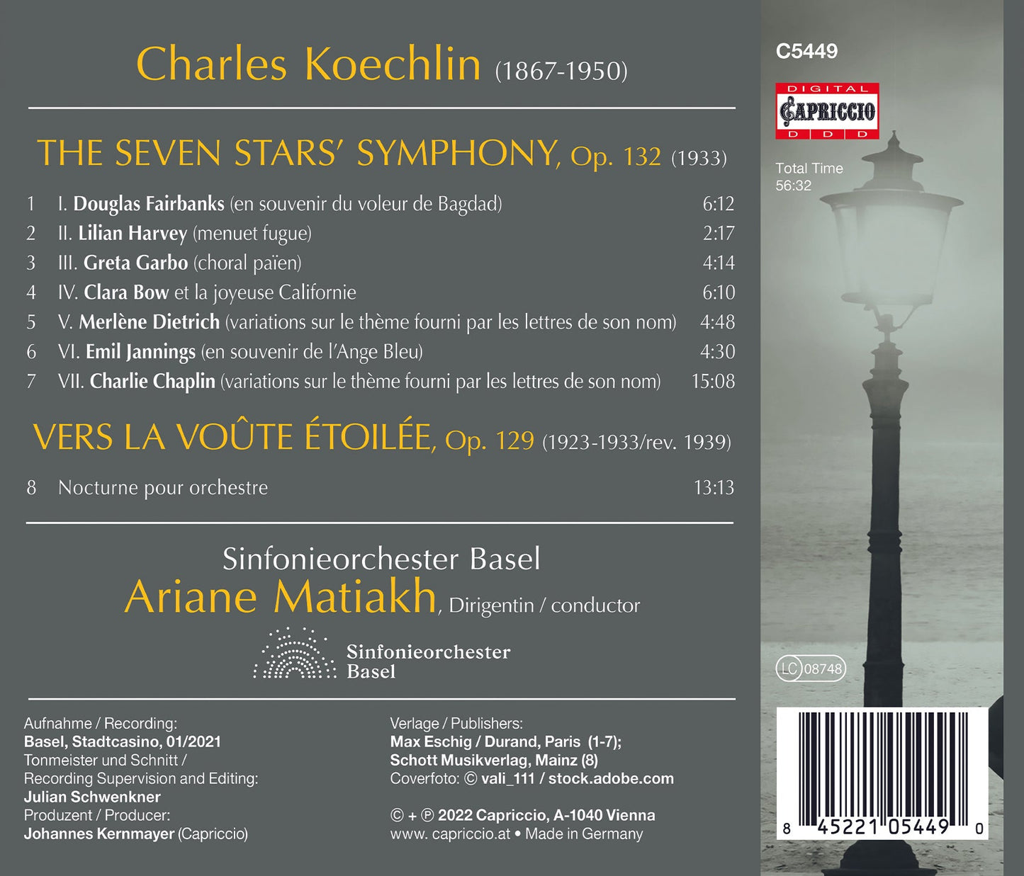 Koechlin: The Seven Stars' Symphony; Vers la voûte etoilee