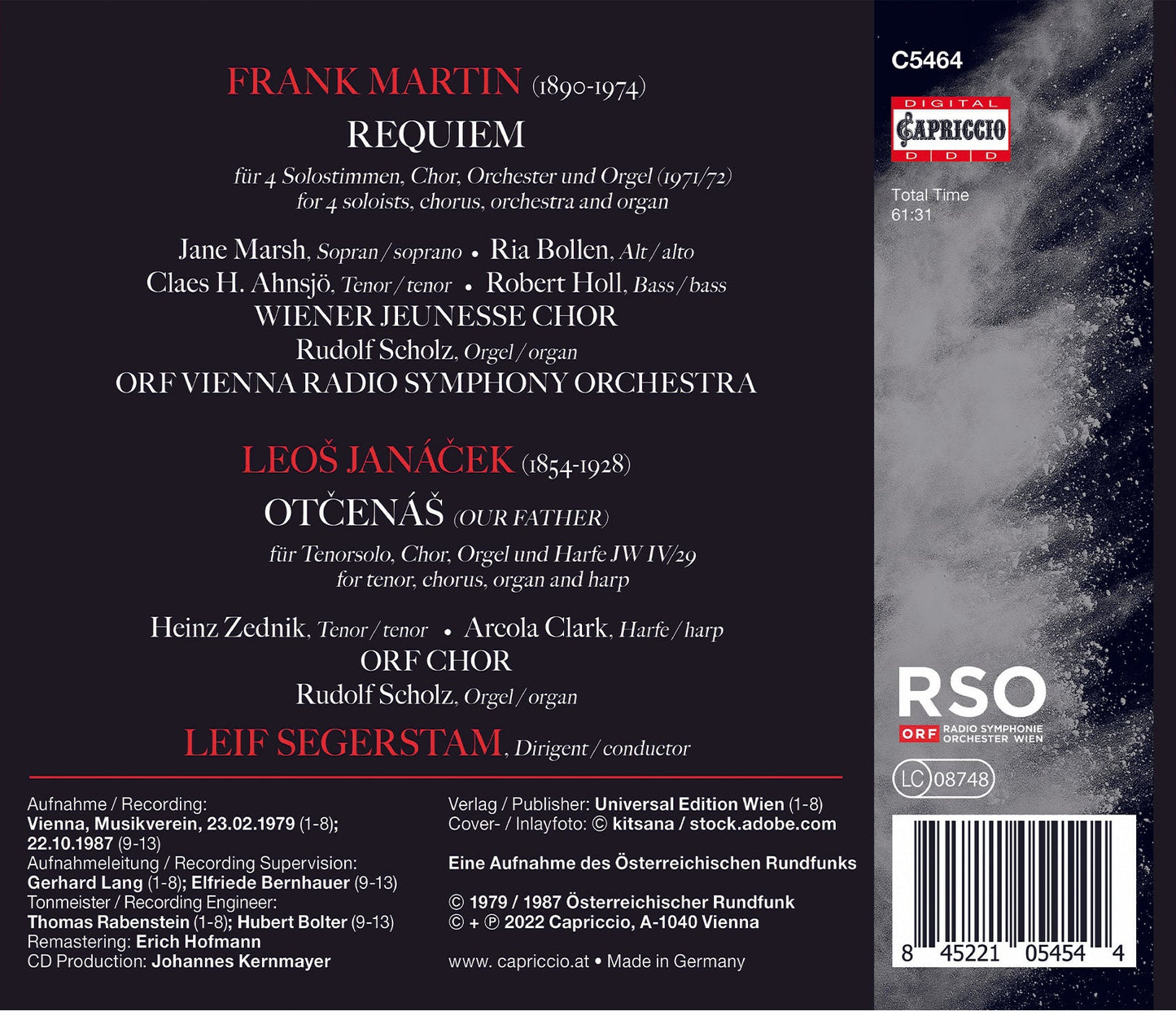 Martin: Requiem; Janacek: Otcenas