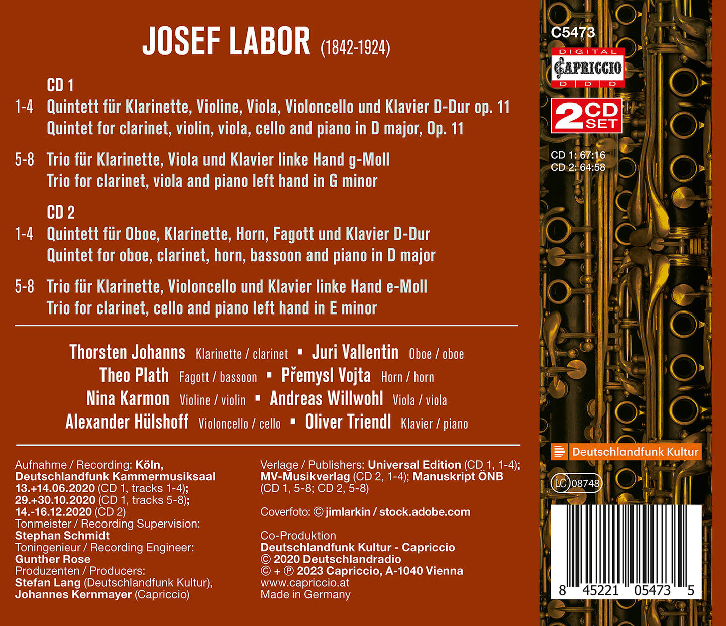 Labor: Clarinet Quintet; Clarinet Trios