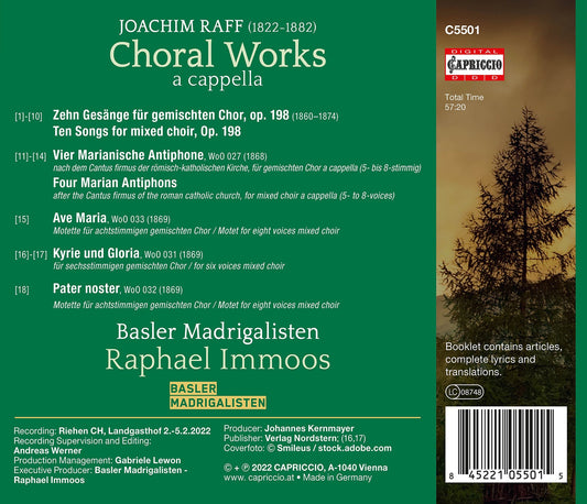 Raff: Choral Works A Cappella