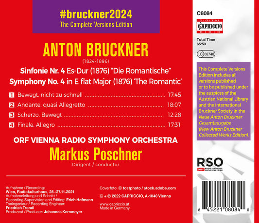 Bruckner: Symphony No. 4 (1876 Version)