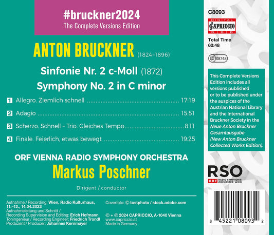 Bruckner: Symphony No. 2 (1872)
