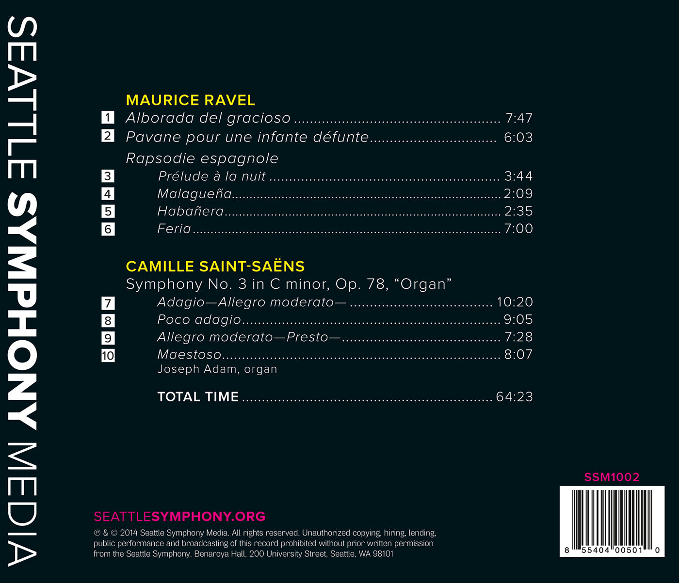 Ravel: Orchestral Works - Saint-Saëns: Organ Symphony