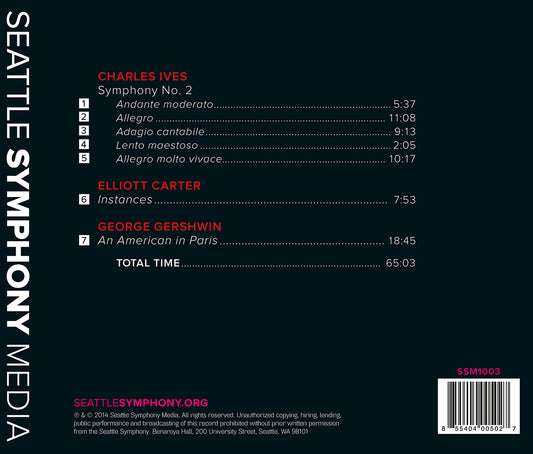 Ives: Symphony No. 2 - Carter: Instances - Gershwin: An Amer