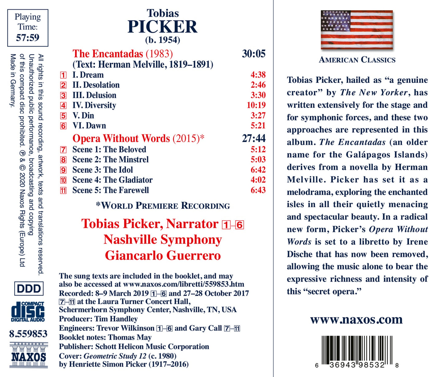 Picker: Opera Without Words - The Encantadas
