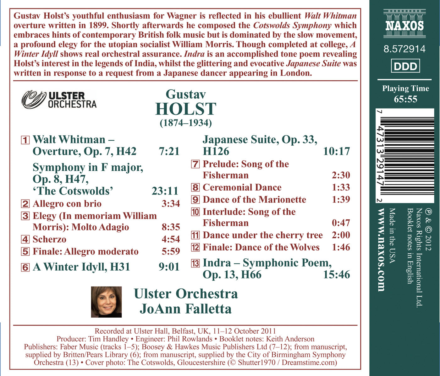 Holst: Orchestral Works