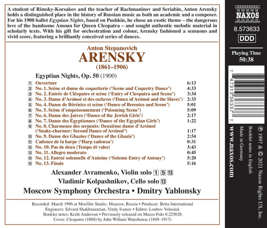 Arensky: Egyptian Nights