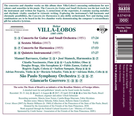 Villa-Lobos: Guitar Concerto - Harmonica Concerto Various