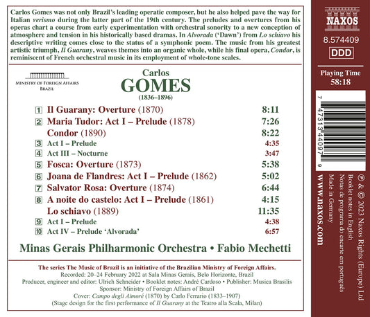 Gomes: Complete Opera Overtures & Preludes