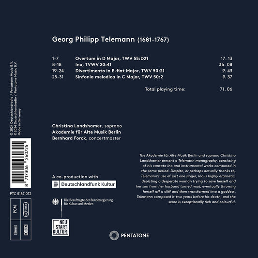 Telemann: Ino & Late Works