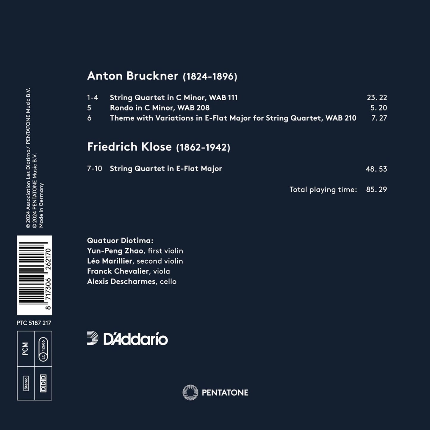 Bruckner & Klose: String Quartets