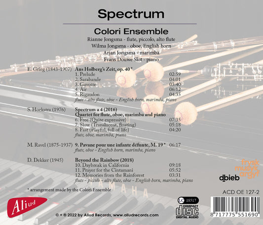 Dekker, Grieg, Hoekstra & Ravel: Spectrum