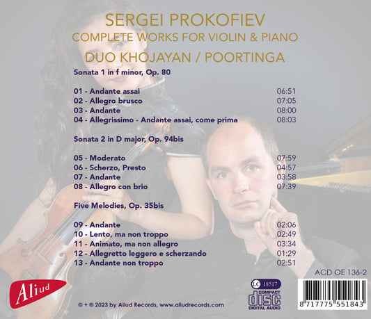 Prokofiev: Complete Works For Violin & Piano