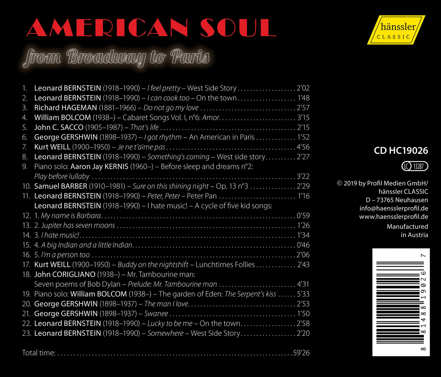American Soul From Broadway To Paris Duo Rosa