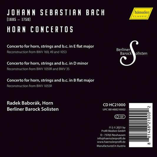 Bach: Horn Concertos
