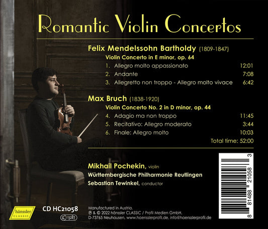 Romantic Violin Concertos