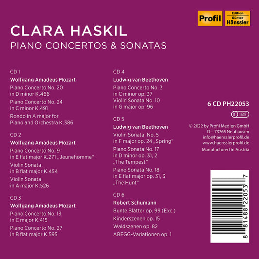 Beethoven, Mozart & Schumann: Piano Concertos & Sonatas