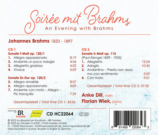 Soiree Mit Brahms - An Evening With Brahms