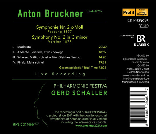 Bruckner: Symphony No. 2 in C Minor - Version 1877 / Philharmonie Festiva