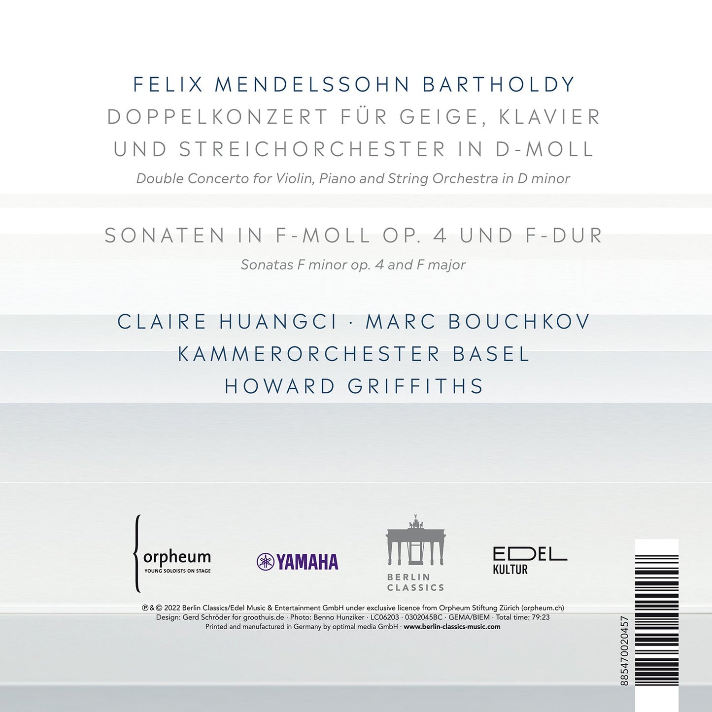 Mendelssohn: Works For Violin & Piano