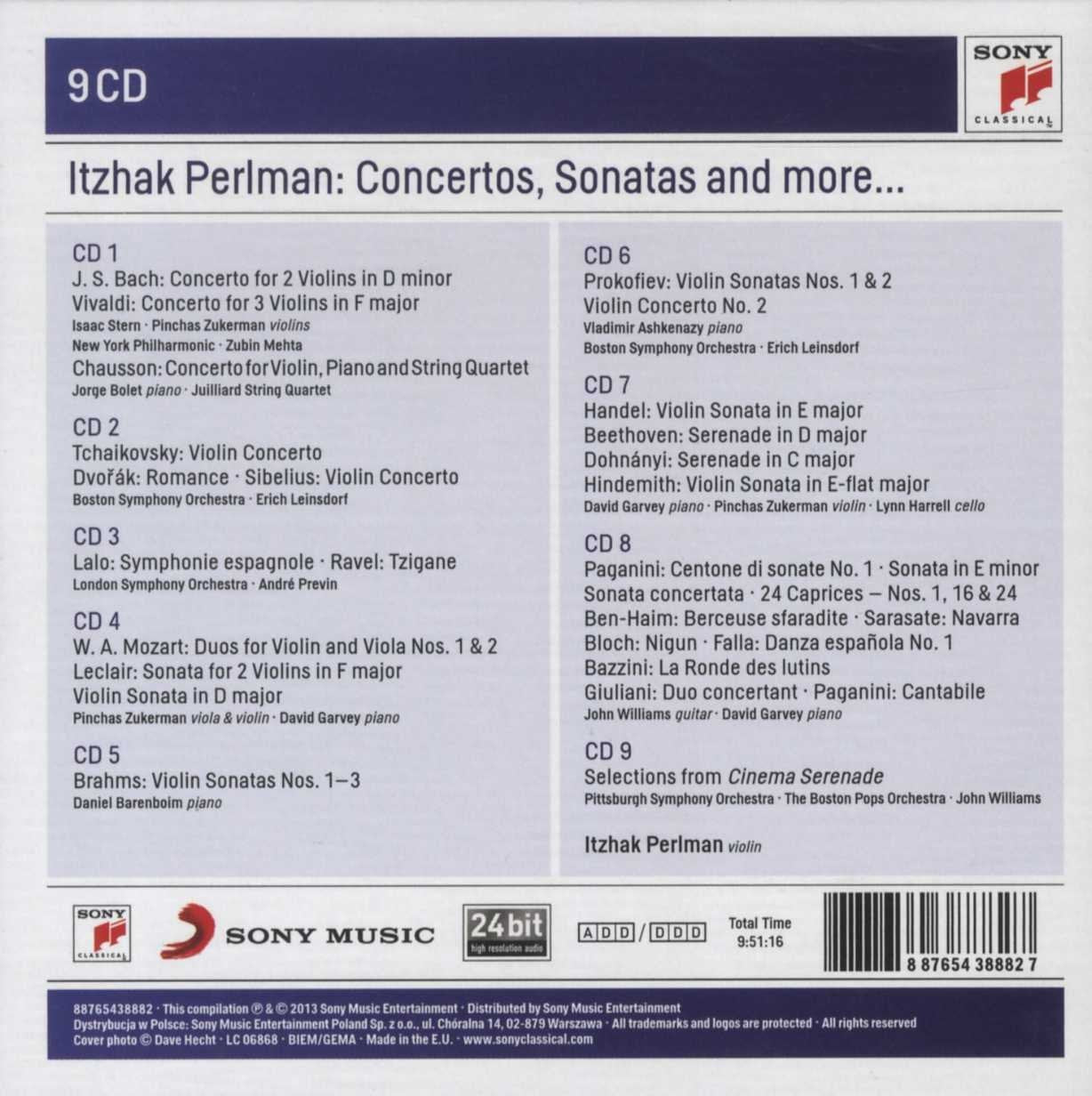 ITZHAK PERLMAN PLAYS CONCERTOS