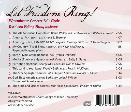 Westminster Church Bell Choir: Let Freedom Ring