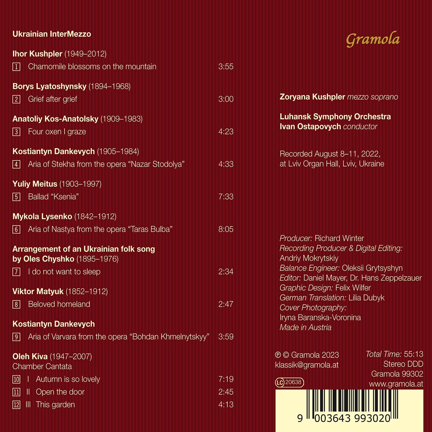 Ukrainian Intermezzo Zoryana Kushpler, Luhansk Symphony Orchestra