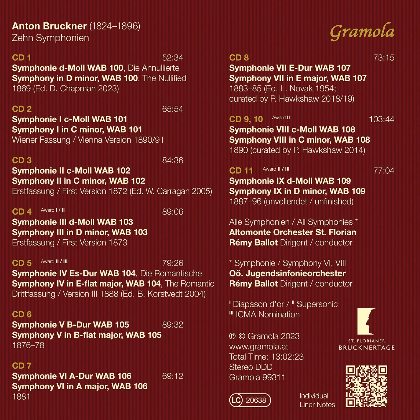 Bruckner: Zehn Symphonien