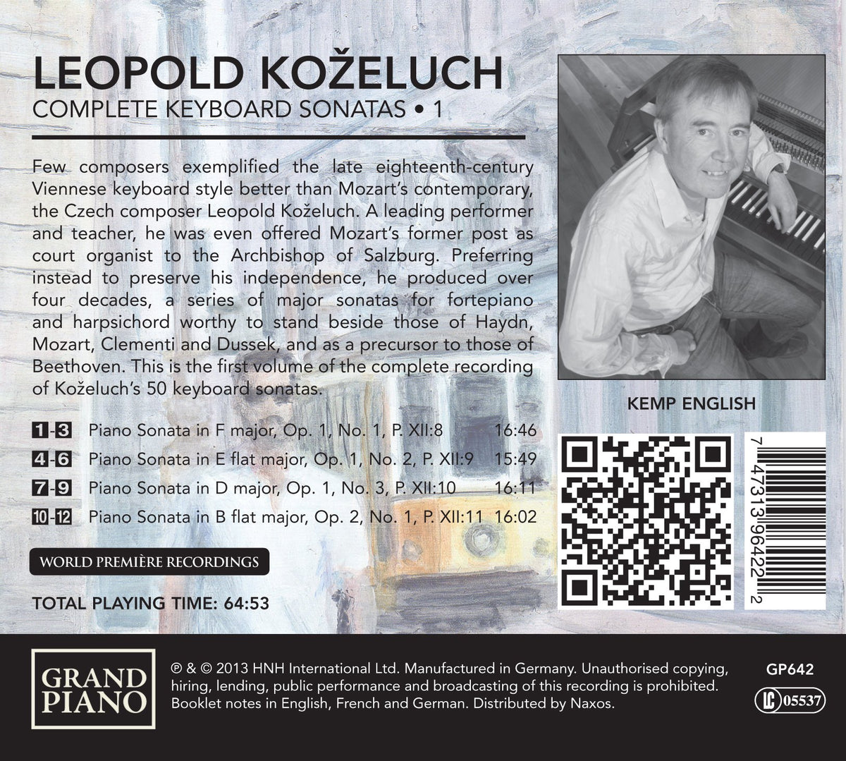 Koželuch: Complete Keyboard Sonatas, Vol. 1