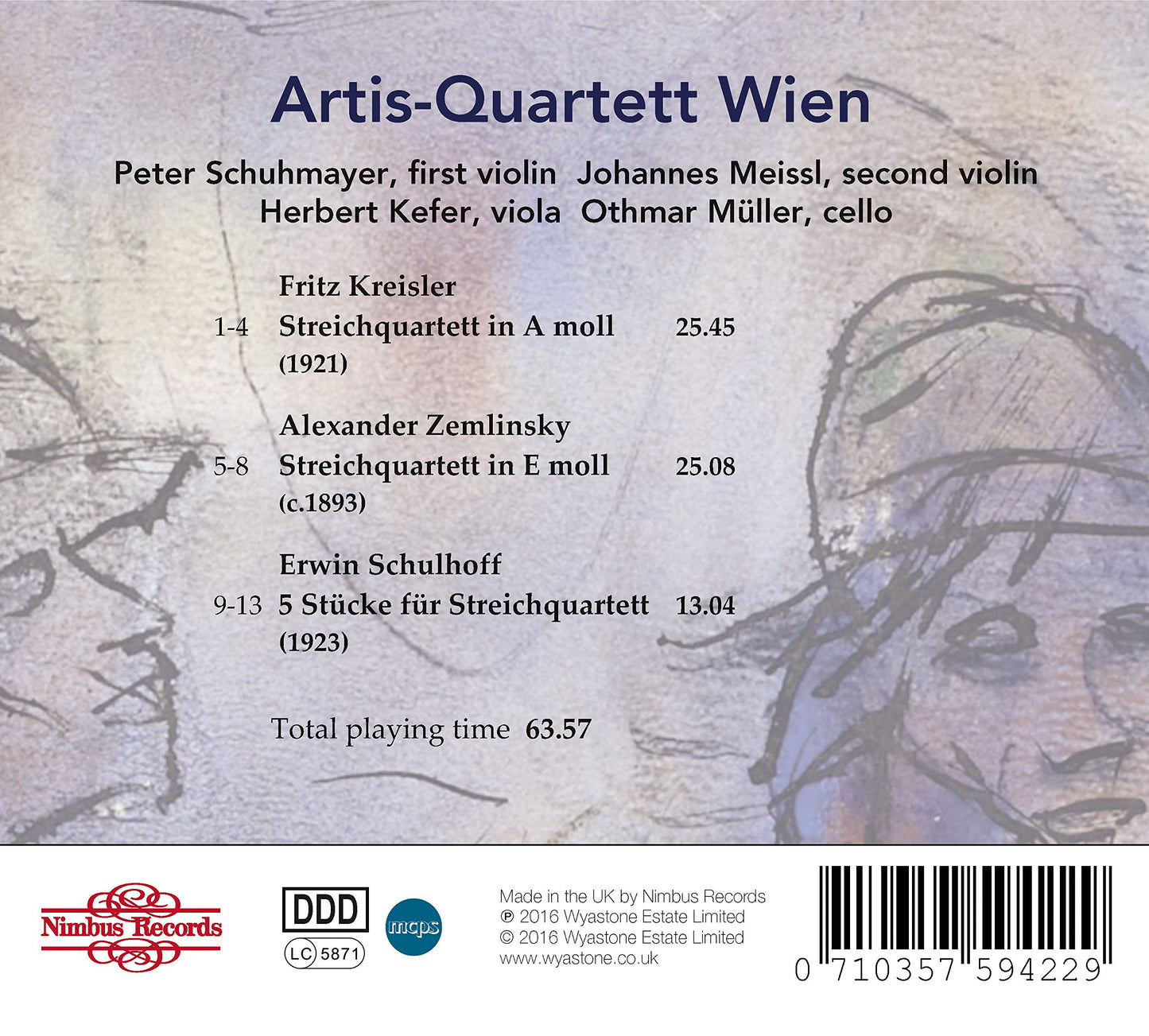Kreisler, Zemlinsky & Schulhoff: String Quartets