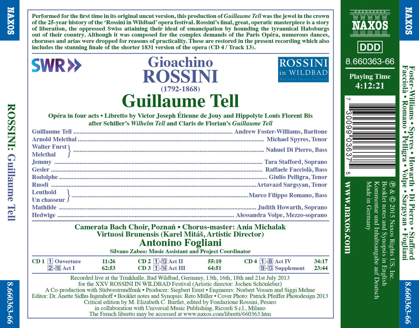 Rossini: Guillaume Tell (Complete Version Live)