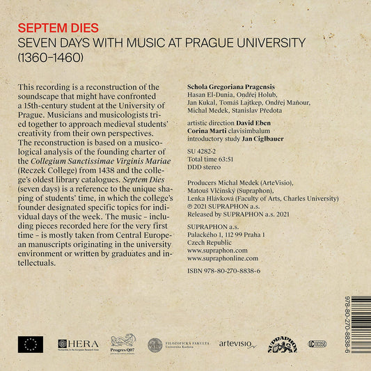 Septem dies / Music at Prague University 1360-1460