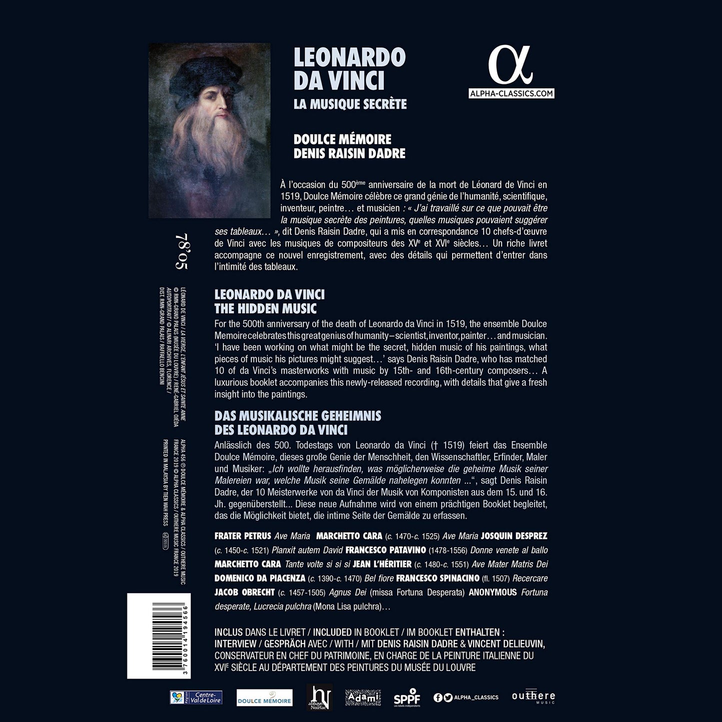 Leonardo da Vinci - La musique secrète