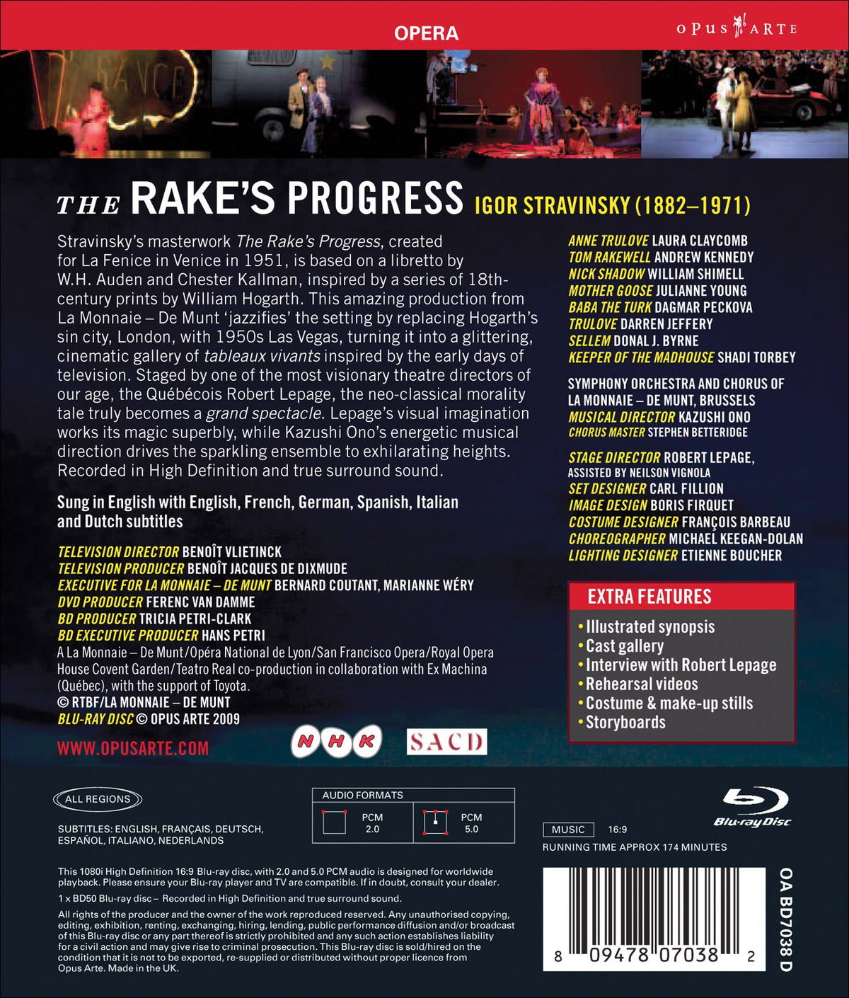 STRAVINSKY, I.: Rake's Progress (The) (La Monnaie - De Munt,