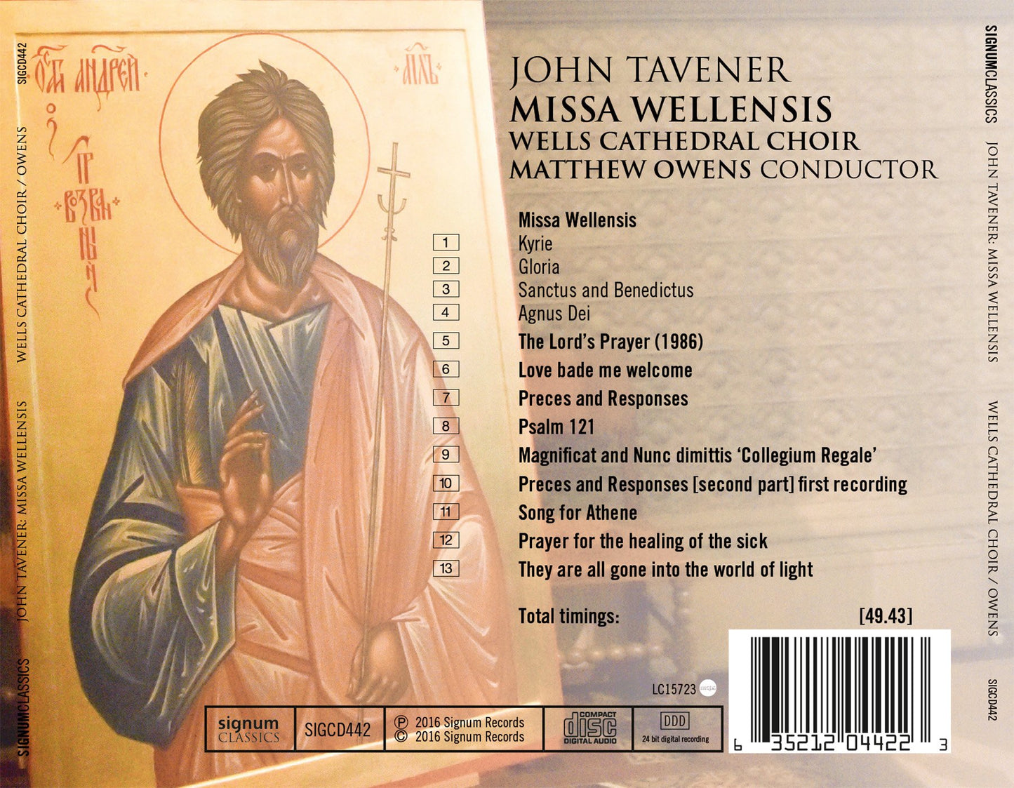Tavener: Missa Wellensis