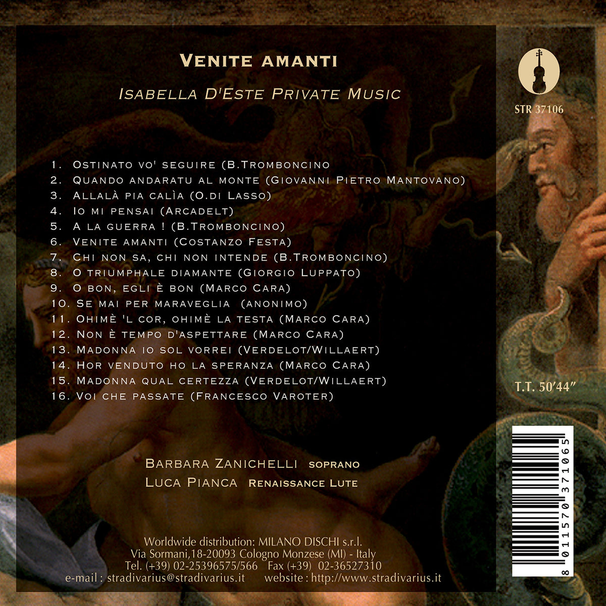 Venite amanti, Frottole & Madrigals from the Italian Renaiss