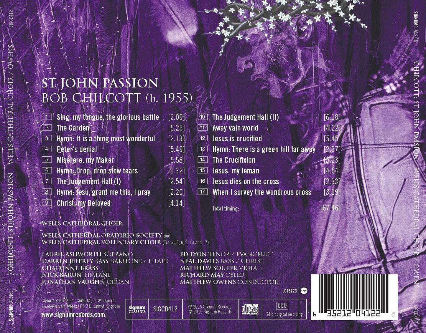Chilcott: St John Passion