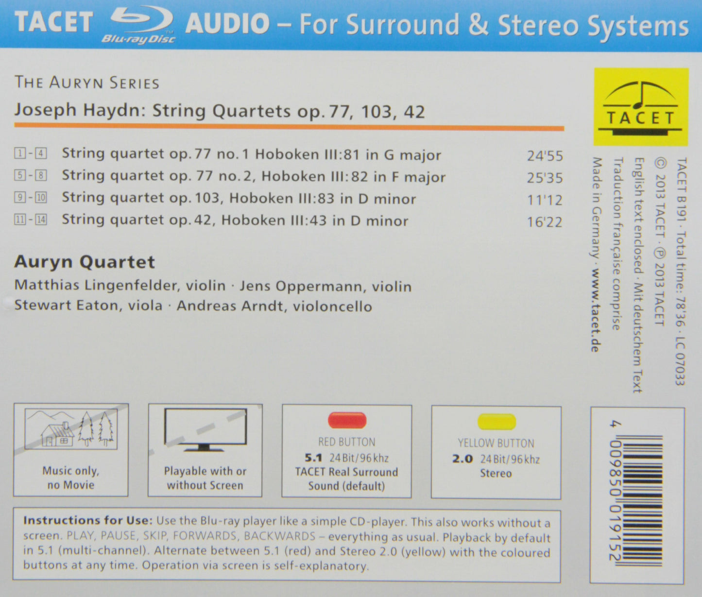 V 14: AURYN'S HAYDN