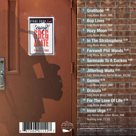 Gratitude: Stagedoor Live At The Z (Live) Abate, Tim Ray Trio