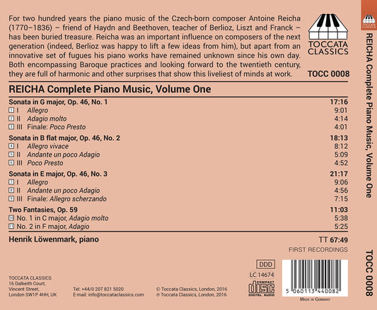 Reicha: Complete Piano Music, Vol. 1