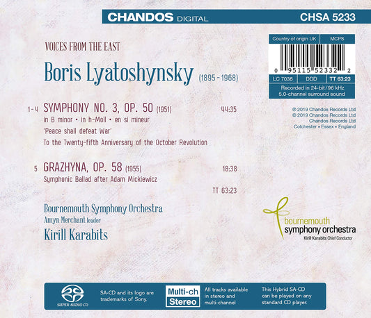 Lyatoshynsky: Symphony No. 3 & Grazhyna