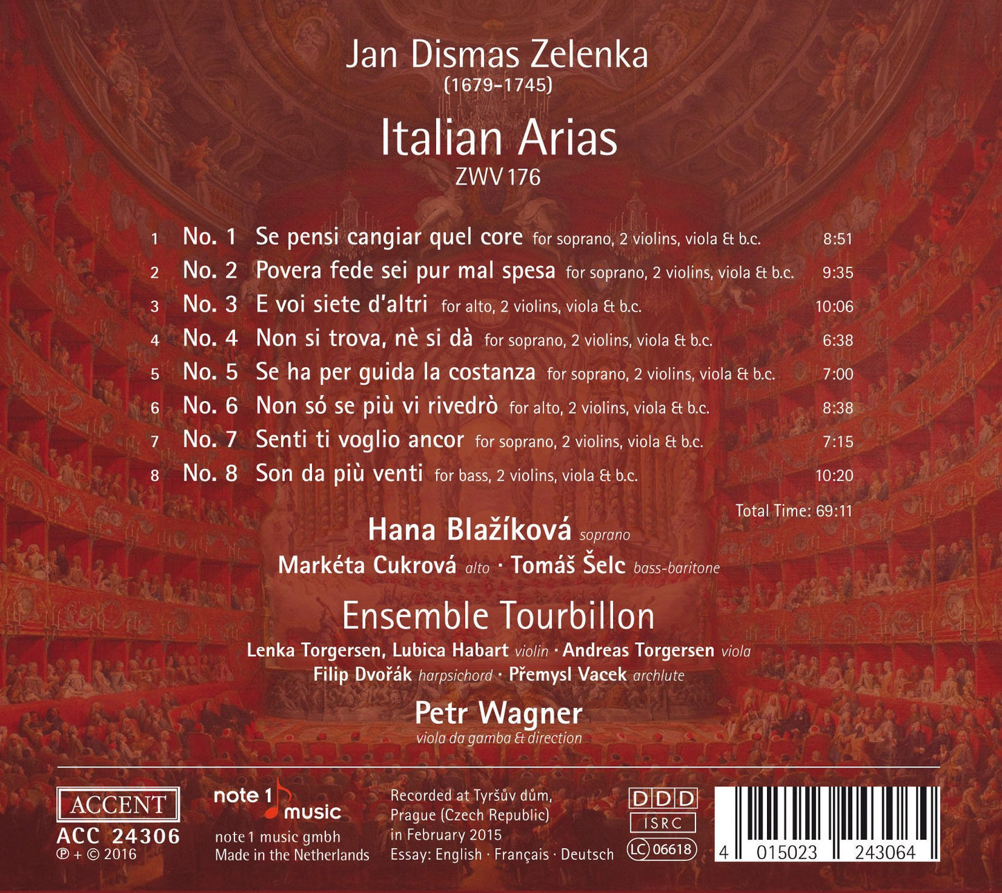 Zelenka: 8 Italian Arias, ZWV 176
