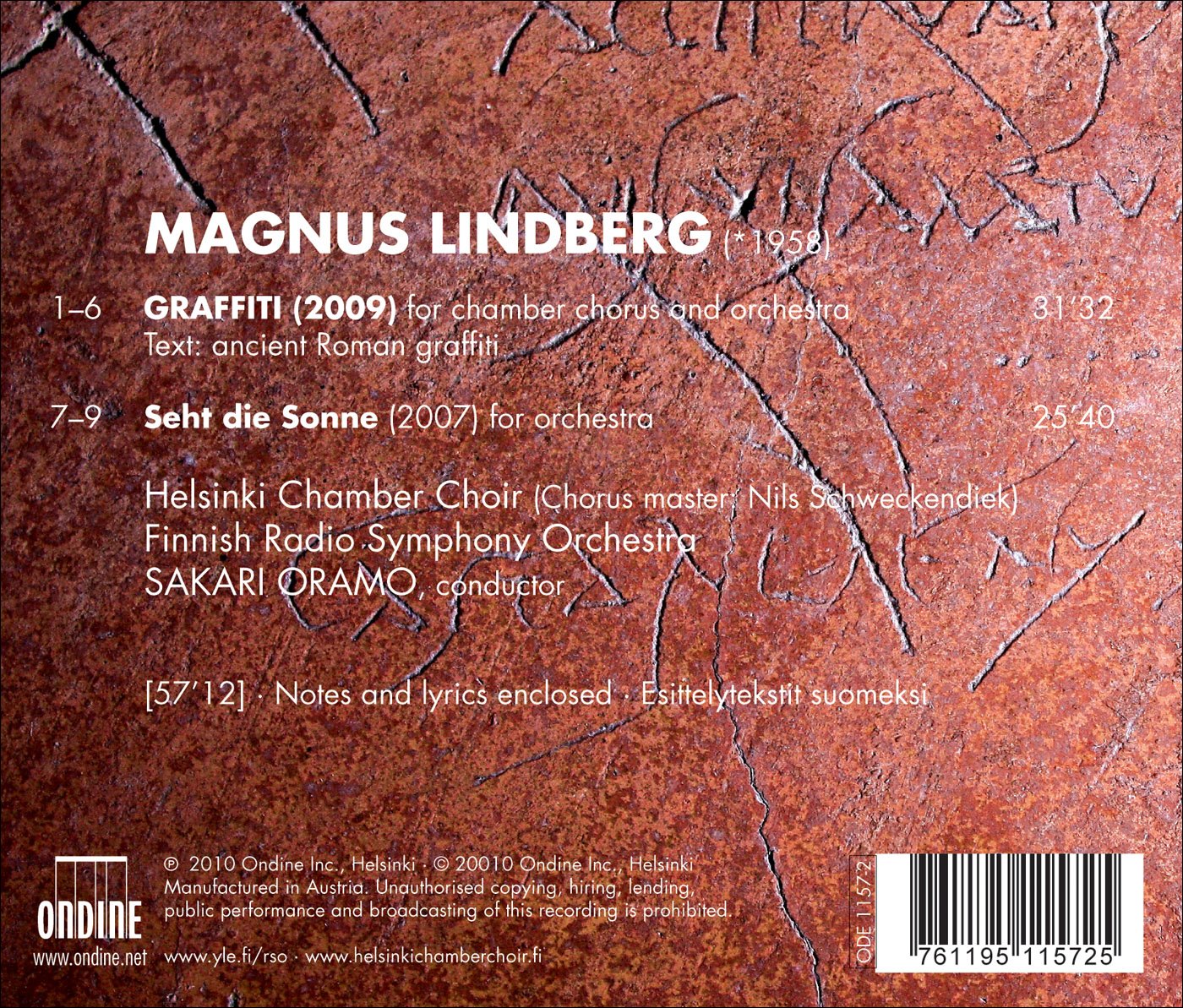 Magnus Lindberg: Graffiti - Seht die Sonne