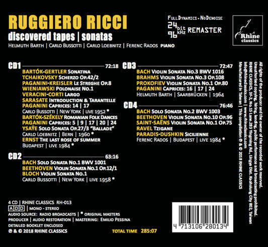 DISCOVERED TAPES - SONATAS