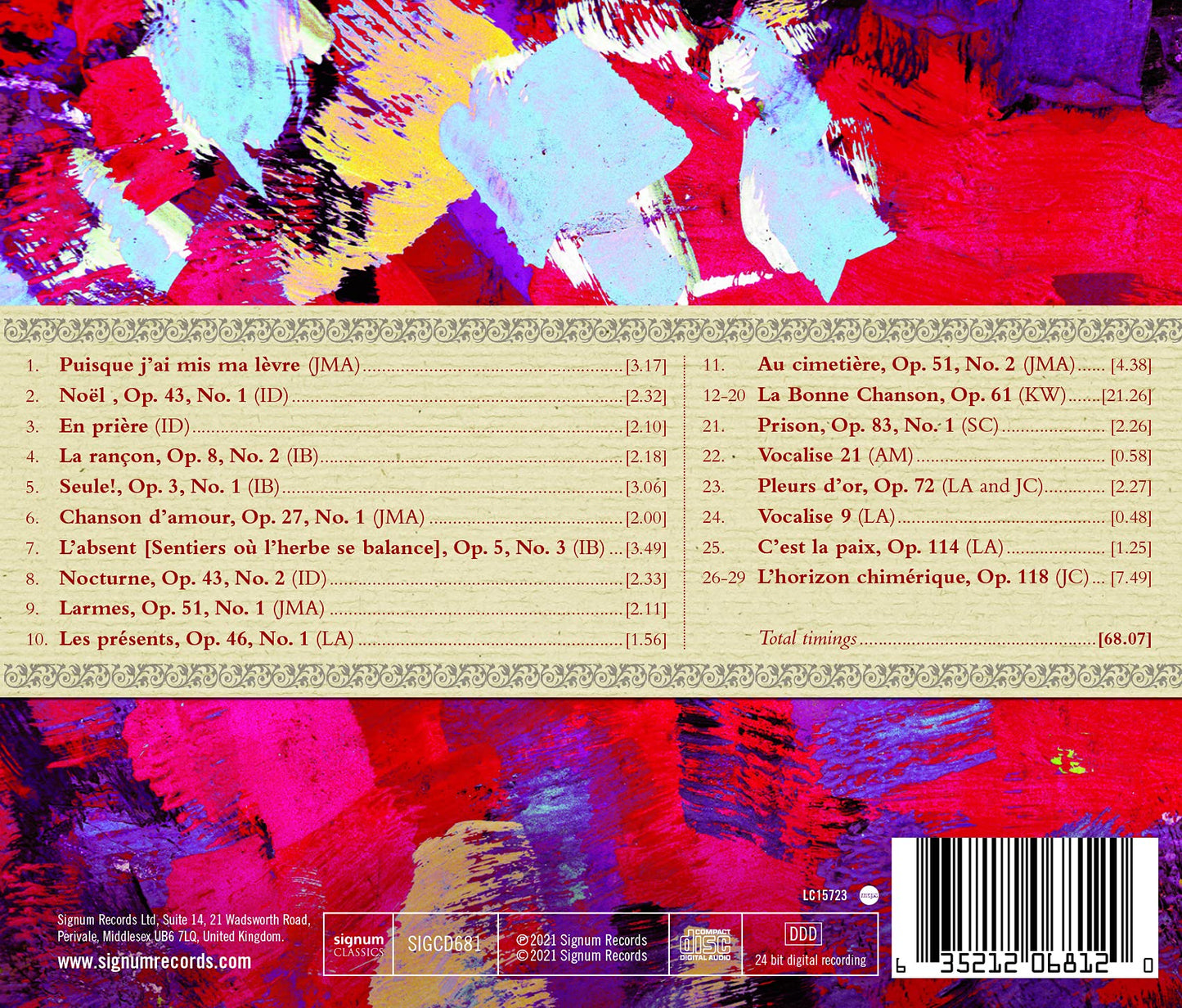 The Complete Songs of Fauré, Vol. 4