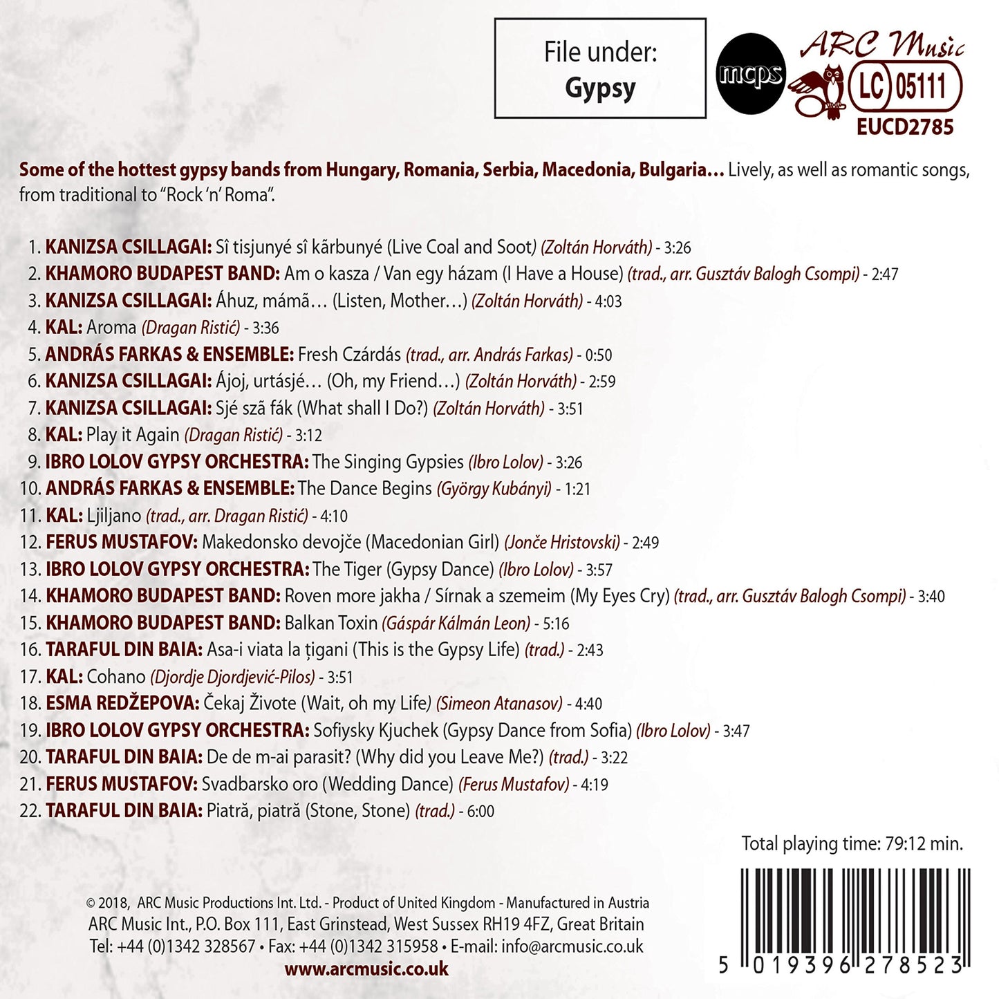 The Best of Gypsy Music from Eastern Europe