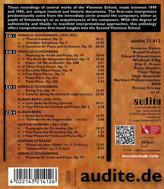 The Second Viennese School Project: Schoenberg, Berg, Webern